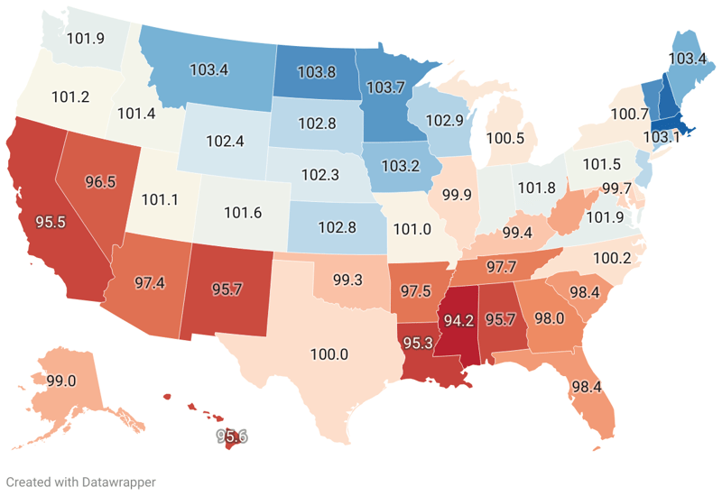 Average IQ By State