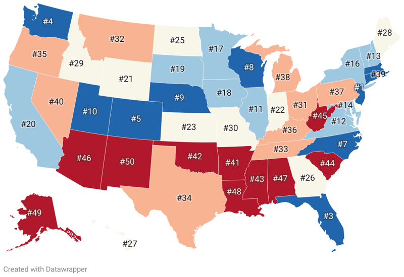 Best States For Education