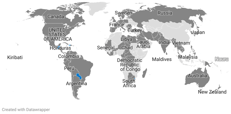 Countries That Recognize Taiwan