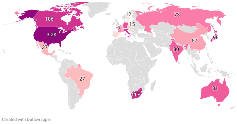 Countries With The Most Serial Killers