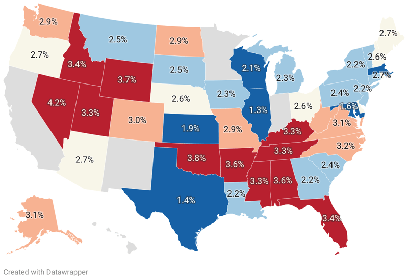 Divorce Rate By State