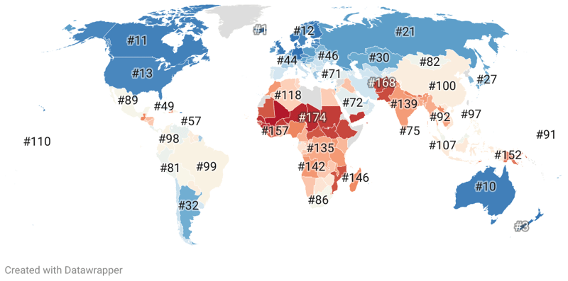 Education Rankings by Country