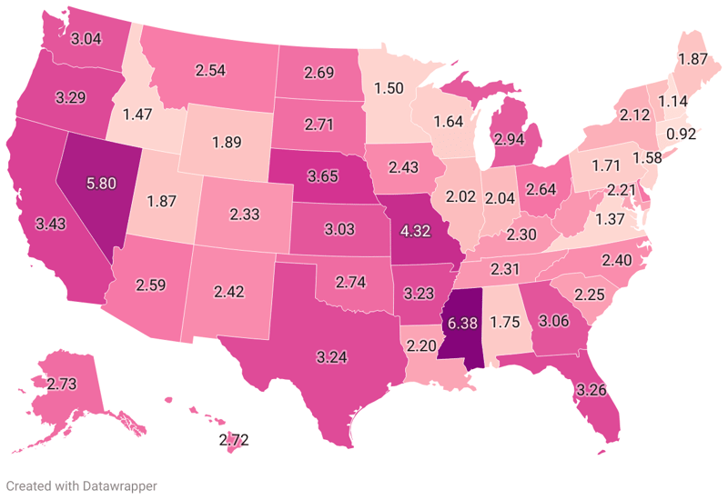 Human Trafficking Statistics By State