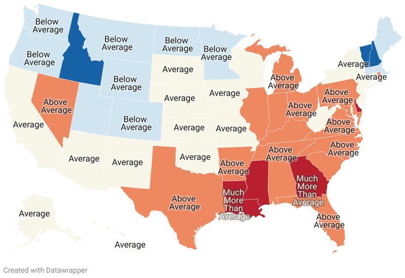 Least Racist States