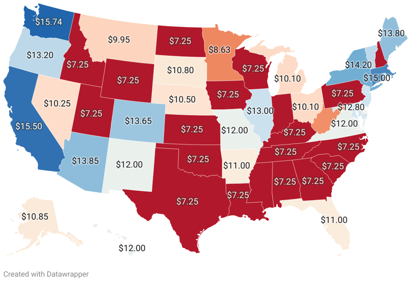 Minimum Wage By State