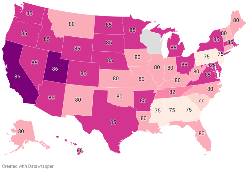 Mpre Scores By State