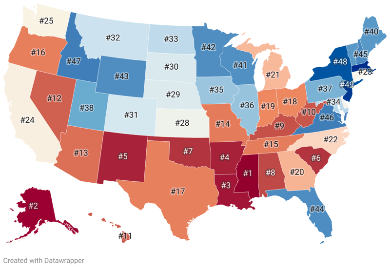 Worst States To Live In